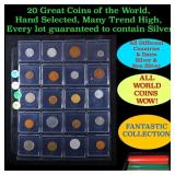 20 Great Coins of the World, hand selected, many t