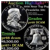 ***Major Highlight*** 1958 Proof Franklin Half Dol