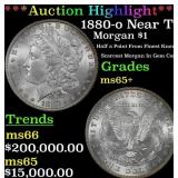 ***Major Highlight*** 1880-o Morgan Dollar Near To
