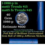 BU Shotgun Jefferson 5c roll, 1988-p 40 pcs Bell T