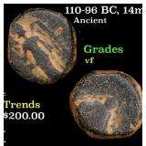 110-96 BC, 14mm Grades vf