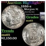 ***Major Highlight*** 1886-s Morgan Dollar $1 ms65