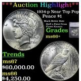 ***Major Highlight*** 1934-p Peace Dollar Near Top
