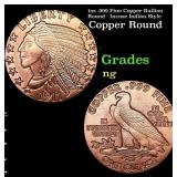 1oz .999 Fine Copper Bullion Round - Incuse Indian