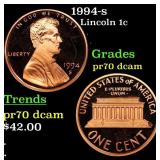 1994-s Proof Lincoln Cent 1c pr70 dcam SEGS
