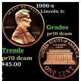 1996-s Proof Lincoln Cent 1c pr70 dcam SEGS