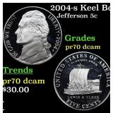 2004-s Keel Boat Proof Jefferson Nickel 5c pr70 dc