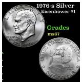 1976-s Silver Eisenhower Dollar 1 Grades GEM++ Unc