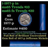 BU Shotgun Jefferson 5c roll, 1977-p 40 pcs Bell T