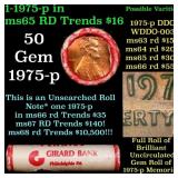 BU Shotgun Lincoln 1c roll, 1975-p 50 pcs Girard B