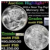 ***Major Highlight*** 1935-s Mercury Dime Near Top