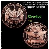 1oz .999 Fine Copper Bullion Round - Patriotic Eag