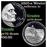 2005-s Western Waters Proof Jefferson Nickel 5c pr
