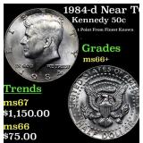1984-d Kennedy Half Dollar Near TOP POP! 50c Grade