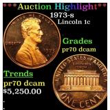 1973-s Proof Lincoln Cent 1c pr70 dcam SEGS