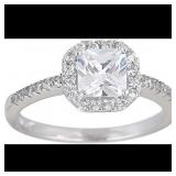 DECADENCE Sterling Silver mm Princess Cut Cubic Zi