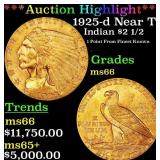 ***Major Highlight*** 1925-d Gold Indian Quarter E