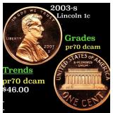 2003-s Proof Lincoln Cent 1c pr70 dcam SEGS