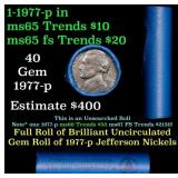 BU Shotgun Jefferson 5c roll, 1977-p 40 pcs Bell T