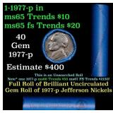 BU Shotgun Jefferson 5c roll, 1977-p 40 pcs Bell T