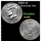 1997-d Kennedy Half Dollar 50c Grades GEM+ Unc