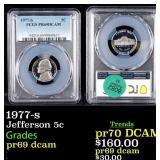 1977-s Proof Jefferson Nickel 5c pr69 dcam PCGS