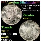 ***Major Highlight*** 1922-p Peace Dollar Near Top