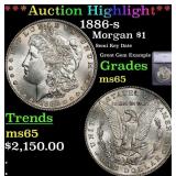 ***Major Highlight*** 1886-s Morgan Dollar $1 ms65