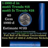 BU Shotgun Jefferson 5c roll, 1990-d 40 pcs Bell T