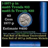 BU Shotgun Jefferson 5c roll, 1977-p 40 pcs Bell T