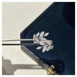 Sterling Silver Natural Leaf Wedding Ring - Women