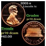2001-s Proof Lincoln Cent 1c pr70 dcam SEGS