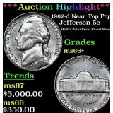 ***Auction Highlight*** 1962-d Jefferson Nickel Ne