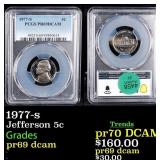 1977-s Proof Jefferson Nickel 5c pr69 dcam PCGS