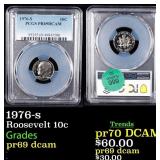 1976-s Proof Roosevelt Dime 10c pr69 dcam PCGS