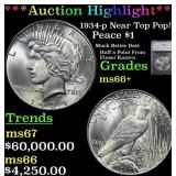 ***Major Highlight*** 1934-p Peace Dollar Near Top