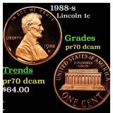 1988-s Proof Lincoln Cent 1c pr70 dcam SEGS