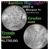 ***Major Highlight*** 1887-s Morgan Dollar $1 ms65