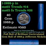 BU Shotgun Jefferson 5c roll, 1988-p 40 pcs Bell T