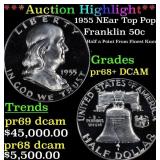 ***Major Highlight*** 1955 Proof Franklin Half Dol