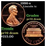 1986-s Proof Lincoln Cent 1c pr70 dcam SEGS