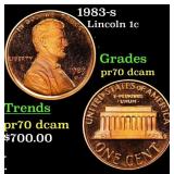 1983-s Proof Lincoln Cent 1c pr70 dcam SEGS