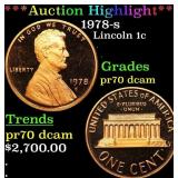 1978-s Proof Lincoln Cent 1c pr70 dcam SEGS