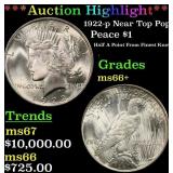 ***Major Highlight*** 1922-p Peace Dollar Near Top