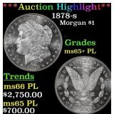 ***Major Highlight*** 1878-s Morgan Dollar $1 ms65