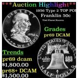 ***Major Highlight*** 1956 Type 2 Proof Franklin H