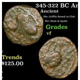 345-322 BC Ancient Greece, Abdera, Thrace, 13mm 2.