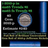 BU Shotgun Jefferson 5c roll, 2010-p 40 pcs Bell T