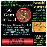 BU Shotgun Lincoln 1c roll, 1979-p 50 pcs Dunbar W