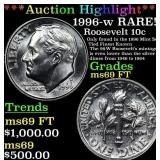 ***Auction Highlight*** 1996-w Roosevelt Dime RARE